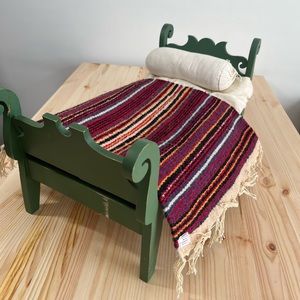 American Girl Josefina’s Green Sleigh Bed